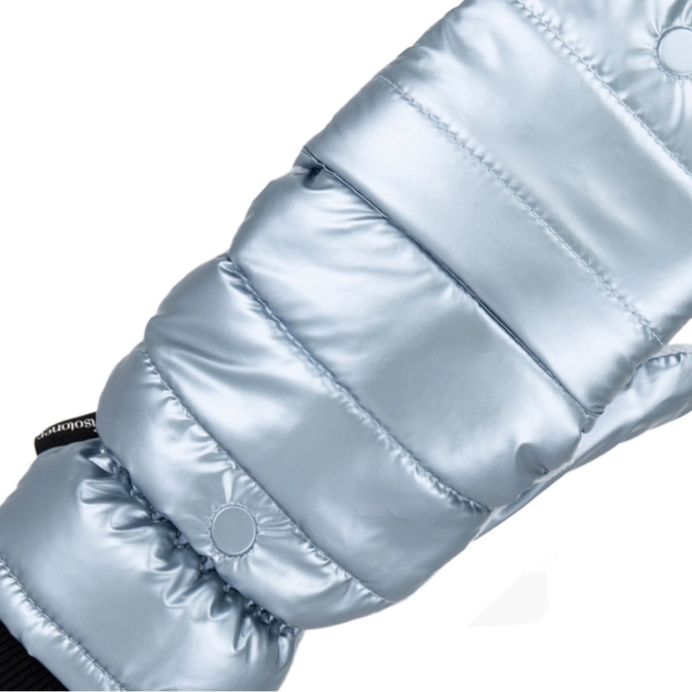 ❄️ NWT Isotoner Metallic Flip-Top Mittens | Blue | S/M & L/XL - Picture 5 of 8